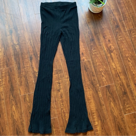 Pants & Jumpsuits Zara Ribbed Flare Pant Poshmark